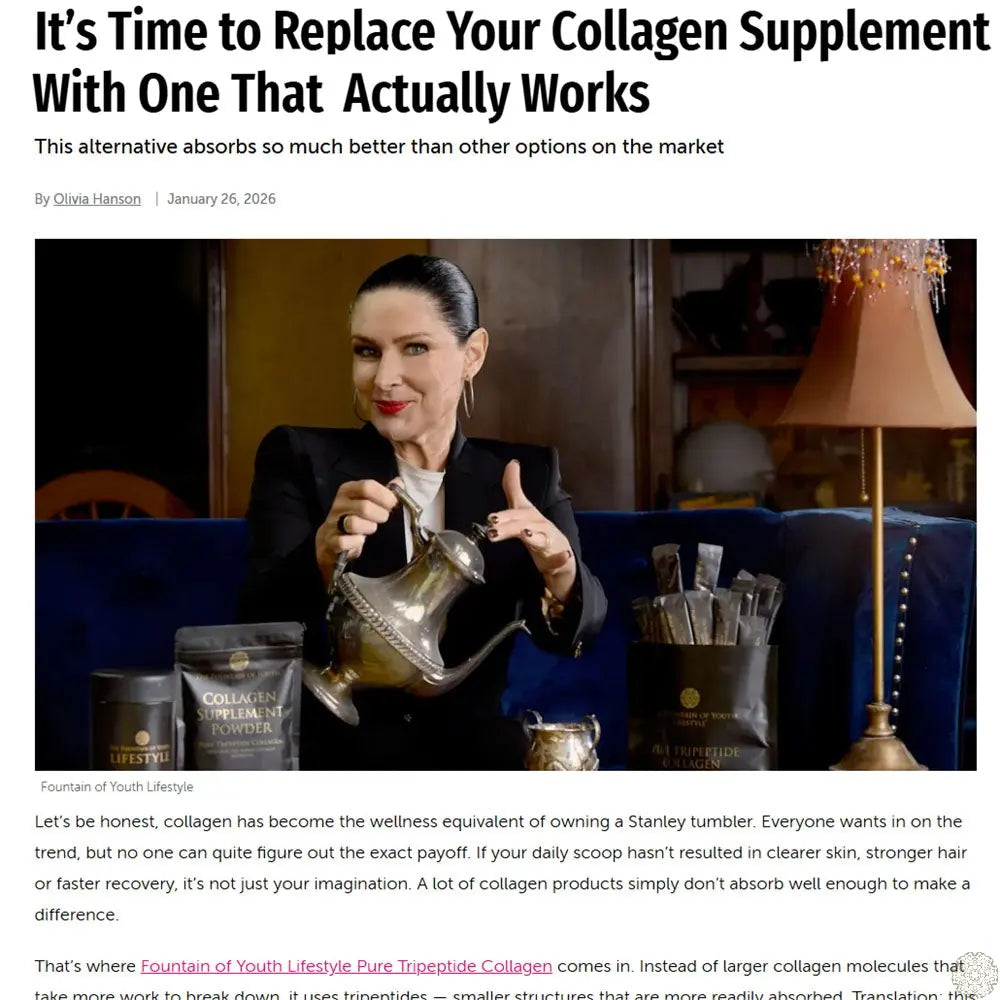 It's Time to Replace Your Collagen Supplement With Something That Actually Works. Fountain of Youth Lifestyle - Australia
